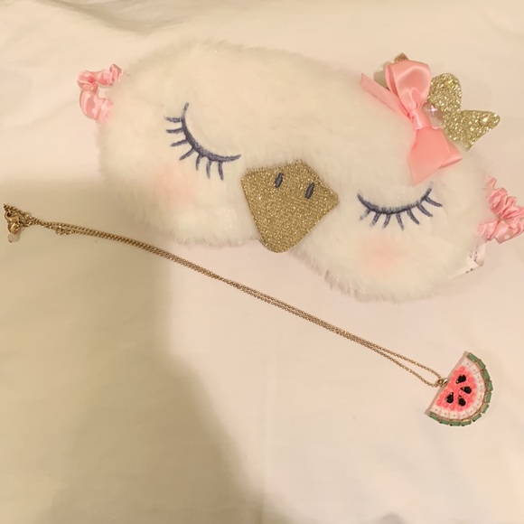 Crewcuts watermelon necklace & free earrings/sleepmask - Picture 6 of 9